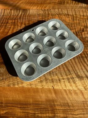 MIRRO Vintage Aluminum Mini Muffin Tin Pan Cupcakes Brownie Bites Made in U.S.A.
